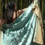 Serviettes de bain - FOUTA EN COTON BIOLOGIQUE - Collection SAND - Couleur AQUASKY - KARAWAN AUTHENTIC