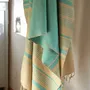 Serviettes de bain - FOUTA EN COTON BIOLOGIQUE - Collection SAND - Couleur AQUASKY - KARAWAN AUTHENTIC