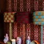 Blinds - Lampshade Giselle Caramel & Dusty Blue - PALAIS SUSTAINABLE LUXURY