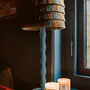 Blinds - Lampshade Giselle Caramel & Dusty Blue - PALAIS SUSTAINABLE LUXURY