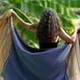 Serviettes de bain - FOUTA EN COTON BIOLOGIQUE - Collection SAND- Couleur SABLE & BLEU IMPERIAL - KARAWAN AUTHENTIC