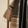 Bath towels - ORGANIC COTTON FOUTA - SAND COLLECTION - SAND & ASH COLOR - KARAWAN AUTHENTIC