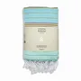 Bath towels - ORGANIC COTTON FOUTA - SUD Collection - AQUAMARINE Color - KARAWAN AUTHENTIC