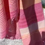 Serviettes de bain - FOUTA EN COTON BIOLOGIQUE - Collection SUD - Couleur AZALEE - KARAWAN AUTHENTIC
