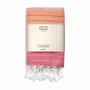 Serviettes de bain - FOUTA EN COTON BIOLOGIQUE - Collection SUD - Couleur AZALEE - KARAWAN AUTHENTIC