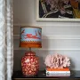 Blinds - Palais x Hôtel Magique Lampshade Thalassa Smokey Blue & Coral - PALAIS SUSTAINABLE LUXURY