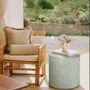 Poufs - Pouf Maya Ice & Écru - PALAIS SUSTAINABLE LUXURY