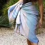Bath towels - FOUTA WOVEN IN ORGANIC COTTON - SOUTH - COLOR WAVES - KARAWAN AUTHENTIC