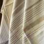 Bath towels - ORGANIC COTTON TOWEL - WHITE SAND Collection - Color WHITE & GINGER - KARAWAN AUTHENTIC