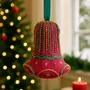 Christmas garlands and baubles - Festive ornaments - hand embroidered holiday decor - I WAS A SARI