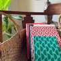 Stationery - Upcycled notebooks with sari fabric covers and recycled paper - I WAS A SARI