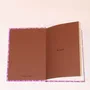 Stationery - Upcycled notebooks with sari fabric covers and recycled paper - I WAS A SARI