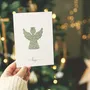 Carterie - Cartes de fête pliées en papier recyclé avec motifs de sari d'occasion - I WAS A SARI