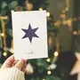 Carterie - Cartes de fête pliées en papier recyclé avec motifs de sari d'occasion - I WAS A SARI