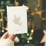 Carterie - Cartes de fête pliées en papier recyclé avec motifs de sari d'occasion - I WAS A SARI