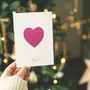 Carterie - Cartes de fête pliées en papier recyclé avec motifs de sari d'occasion - I WAS A SARI