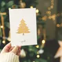 Carterie - Cartes de fête pliées en papier recyclé avec motifs de sari d'occasion - I WAS A SARI