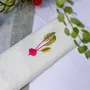 Table linen - Set of 4 embroidered napkins. Collection HOME GARDEN - ARTIPARIS