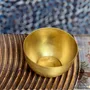 Decorative objects - MOON” GOLDEN SMOOTH BRASS BOWL - KARAWAN AUTHENTIC