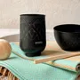 Decorative objects - ETCHED BLACK BRASS GLASS' ARABESK ' - KARAWAN AUTHENTIC