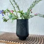 Decorative objects - ETCHED BLACK BRASS GLASS' ARABESK ' - KARAWAN AUTHENTIC