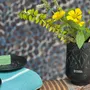 Decorative objects - ETCHED BLACK BRASS GLASS' ARABESK ' - KARAWAN AUTHENTIC