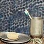 Decorative objects - HAMMERED AND ENGRAVED SILVER-PLATED BRASS GLASS' PALMYR ' - KARAWAN AUTHENTIC