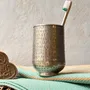 Decorative objects - HAMMERED AND ENGRAVED SILVER-PLATED BRASS GLASS' PALMYR ' - KARAWAN AUTHENTIC