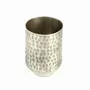 Decorative objects - HAMMERED AND ENGRAVED SILVER-PLATED BRASS GLASS' PALMYR ' - KARAWAN AUTHENTIC