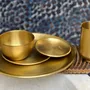 Decorative objects - SMOOTH BRASS GLASS' MOON ' - KARAWAN AUTHENTIC