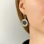 Bijoux - BOUCLES D'OREILLES "NUIT DES TEMPS" - COLLECTION ARKEOS - KARAWAN AUTHENTIC