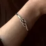 Bracelets - BRACELET INFINI - ARGENT ET ARGENT OXYDÉ - FAIT MAIN - HOMME&FEMME - KARAWAN AUTHENTIC