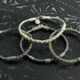 Bracelets - 925 SILVER BRAIDED BRACELET FOR MEN AND WOMEN - KARAWAN AUTHENTIC