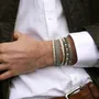 Bracelets - 925 SILVER BRAIDED BRACELET FOR MEN AND WOMEN - KARAWAN AUTHENTIC