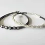 Bracelets - BRAID BRACELET - SILVER - HANDMADE - MEN&WOMEN Offered in 2 sizes 18cm and 20cm. - KARAWAN AUTHENTIC