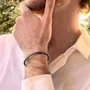 Bracelets - BRACELET TRESSE RONDE - ARGENT ET ARGENT OXYDÉ - FAIT MAIN - HOMME&FEMME - KARAWAN AUTHENTIC