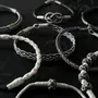 Bracelets - BRACELET TRESSE RONDE - ARGENT ET ARGENT OXYDÉ - FAIT MAIN - HOMME&FEMME - KARAWAN AUTHENTIC