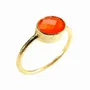 Jewelry - GOLD PLATED RING\" DROP\” CARNELIAN - KARAWAN AUTHENTIC