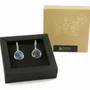 Bijoux - BOUCLES D'OREILLES ARGENT "DROP" LABRADORITE - KARAWAN AUTHENTIC