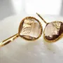 Jewelry - GOLD-PLATED EARRINGS\" DROP\” SMOKY QUARTZ - KARAWAN AUTHENTIC
