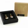 Jewelry - GOLD-PLATED EARRINGS\" DROP\” SMOKY QUARTZ - KARAWAN AUTHENTIC