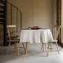 Table linen - Beige Round Linen Tablecloth 180 cm - OURY HOME