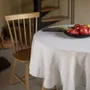 Table linen - Beige Round Linen Tablecloth 180 cm - OURY HOME