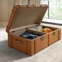 Caskets and boxes - Brown leather trunk - ANGEL CERDÁ