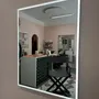 Bathroom mirrors - Full Lux Square LED Mirror (50x90cm) - SCANDINAVIAN GLASSFACTORY