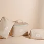 Beauty products - Our sand-coloured corduroy vanity case offers generous space for your - BACHCA