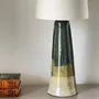 Céramique - Lampe à poser sculpturale conique - FUOCO BLU collection - DI VINCENZO POUJOULA