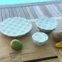 Food storage - Set of 3 Reusable Coated Cotton Food Covers - POULE HOUSE