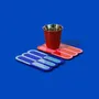 Tea and coffee accessories - Wave Coaster – Graphic Table Accent in Color - ISUWA