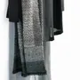Foulards et écharpes - ETOLE EN SOIE ERI "ESHANI" GRIS ARGENT - KARAWAN AUTHENTIC
